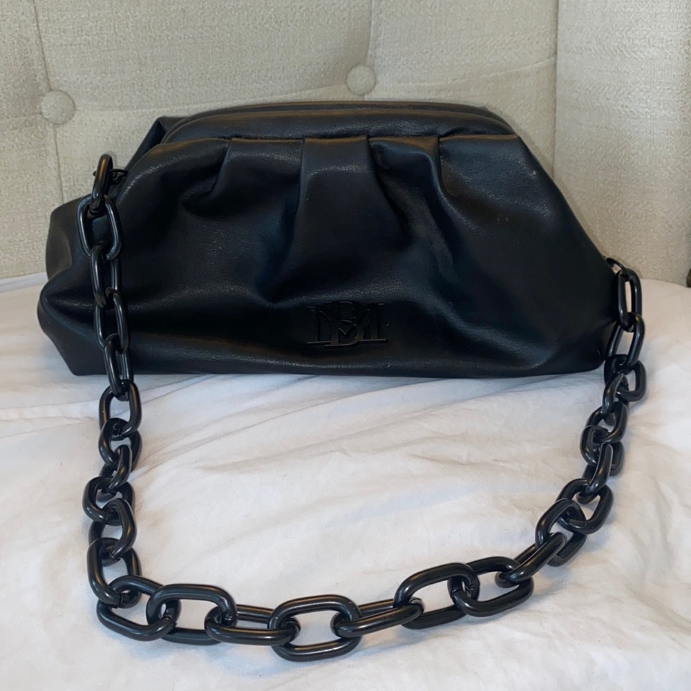 Black chain purse